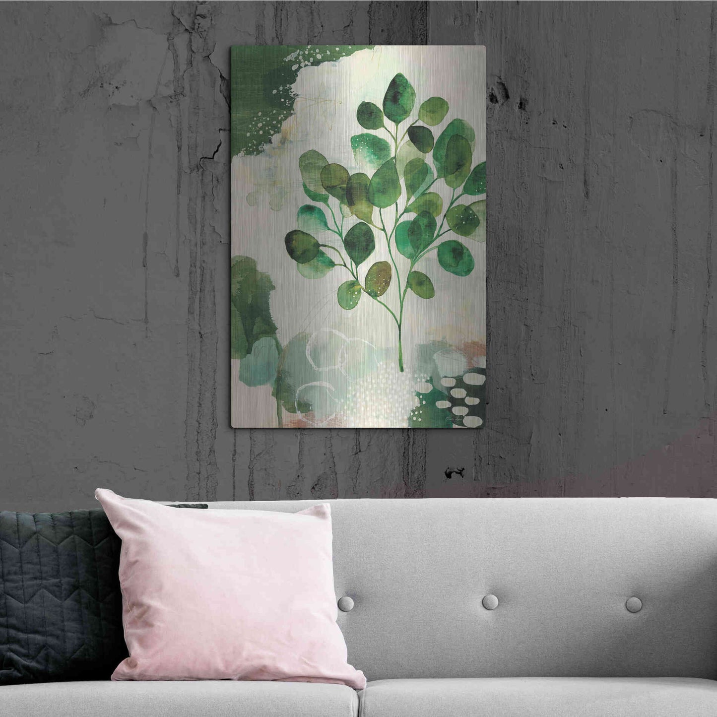 Luxe Metal Art 'Nature Story III' by Laura Horn, Metal Wall Art,24x36