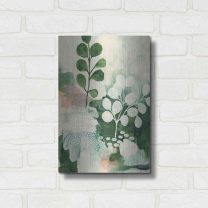 Luxe Metal Art 'Nature Story IV' by Laura Horn, Metal Wall Art,12x16