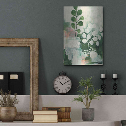 Luxe Metal Art 'Nature Story IV' by Laura Horn, Metal Wall Art,12x16