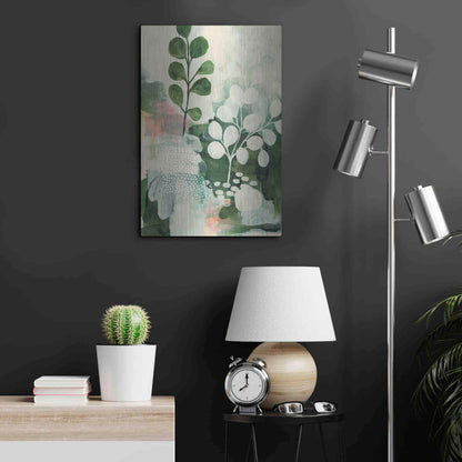 Luxe Metal Art 'Nature Story IV' by Laura Horn, Metal Wall Art,16x24