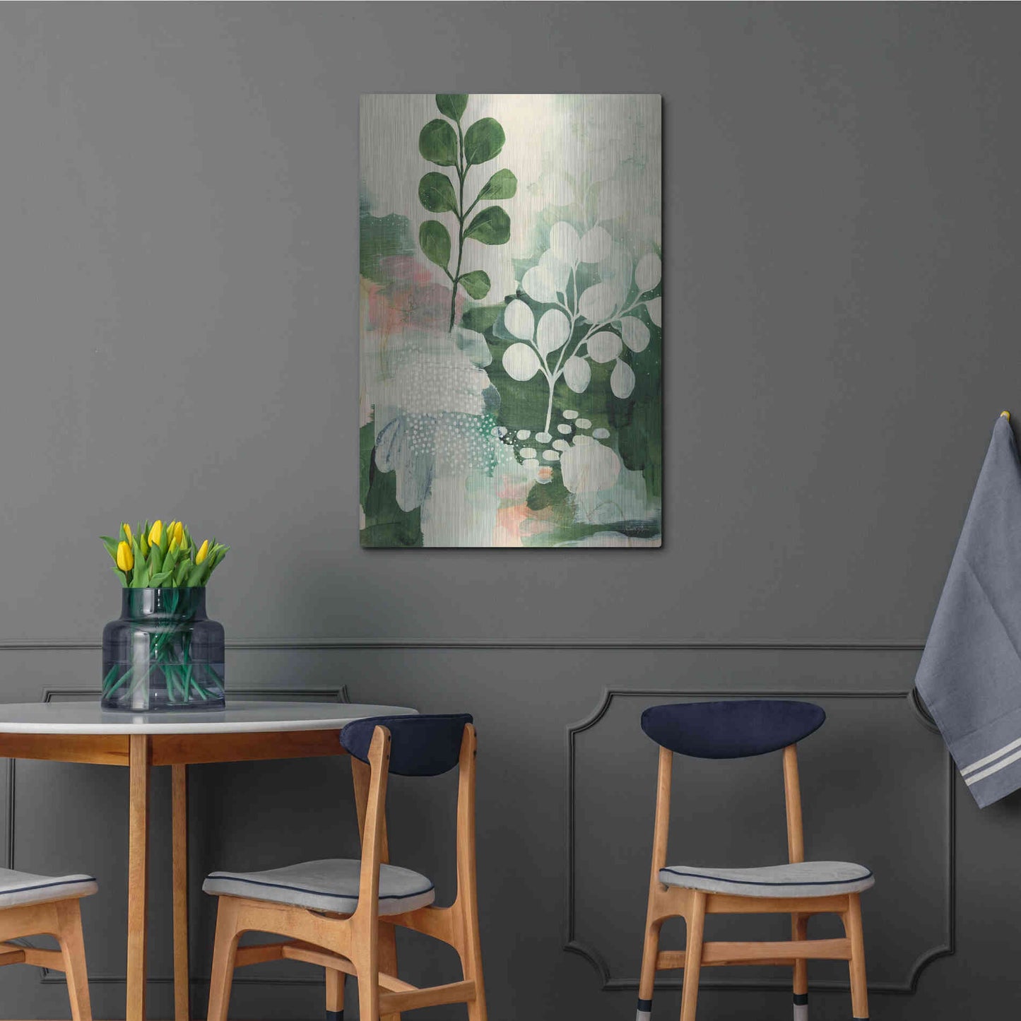 Luxe Metal Art 'Nature Story IV' by Laura Horn, Metal Wall Art,24x36