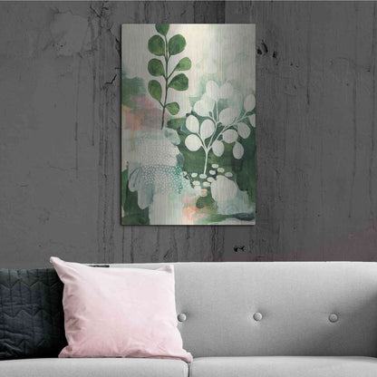 Luxe Metal Art 'Nature Story IV' by Laura Horn, Metal Wall Art,24x36