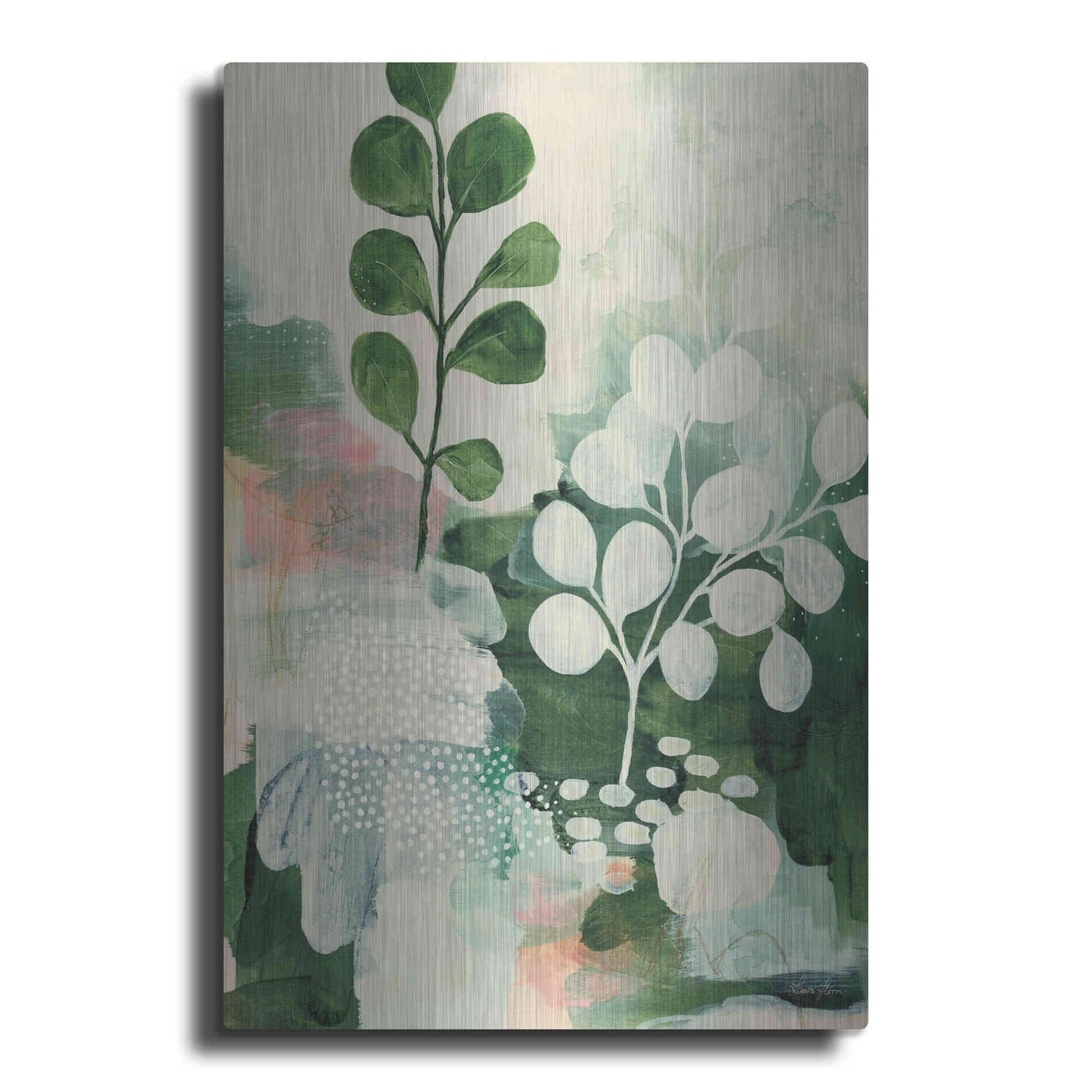 Luxe Metal Art 'Nature Story IV' by Laura Horn, Metal Wall Art