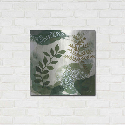 Luxe Metal Art 'Wood Land Walk I' by Laura Horn, Metal Wall Art,24x24