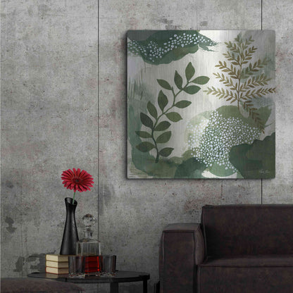 Luxe Metal Art 'Wood Land Walk I' by Laura Horn, Metal Wall Art,36x36