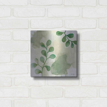 Luxe Metal Art 'Wood Land Walk II' by Laura Horn, Metal Wall Art,12x12