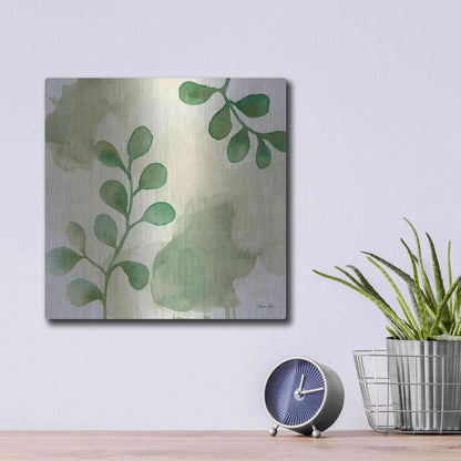 Luxe Metal Art 'Wood Land Walk II' by Laura Horn, Metal Wall Art,12x12