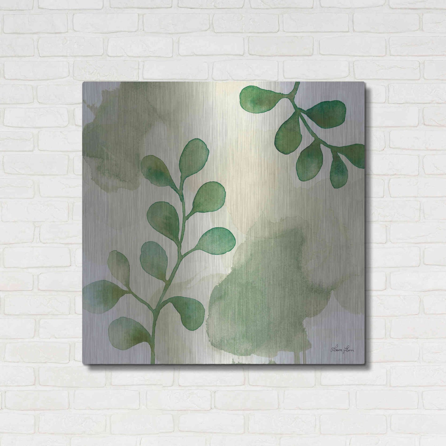 Luxe Metal Art 'Wood Land Walk II' by Laura Horn, Metal Wall Art,36x36