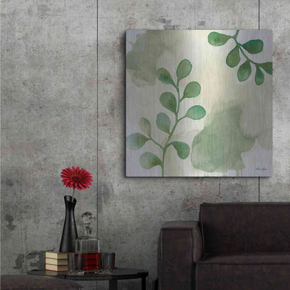 Luxe Metal Art 'Wood Land Walk II' by Laura Horn, Metal Wall Art,36x36