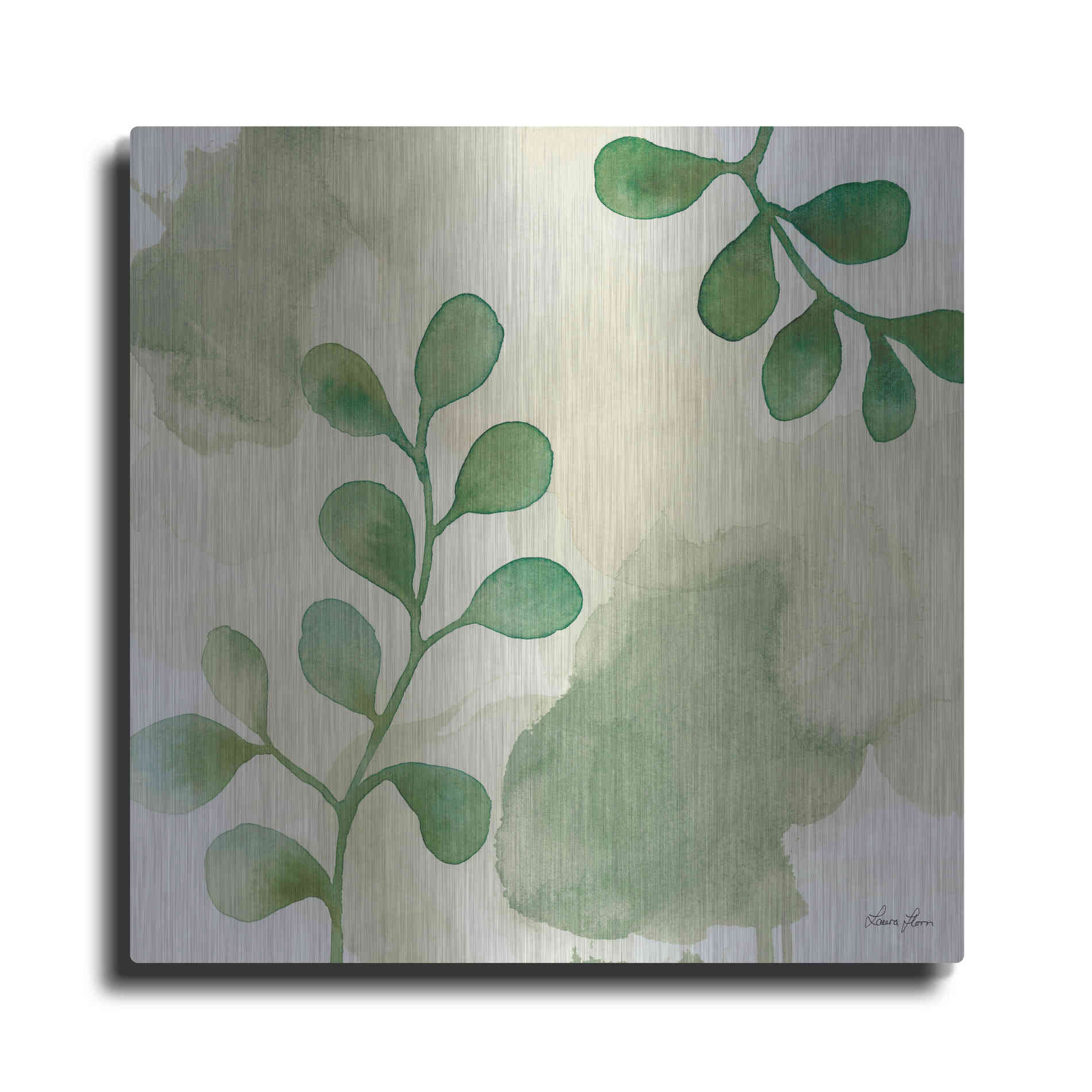 Luxe Metal Art 'Wood Land Walk II' by Laura Horn, Metal Wall Art