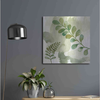 Luxe Metal Art 'Wood Land Walk III' by Laura Horn, Metal Wall Art,24x24