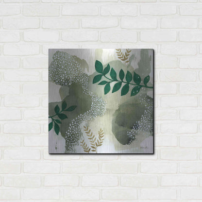 Luxe Metal Art 'Wood Land Walk IV' by Laura Horn, Metal Wall Art,24x24