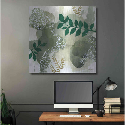 Luxe Metal Art 'Wood Land Walk IV' by Laura Horn, Metal Wall Art,36x36