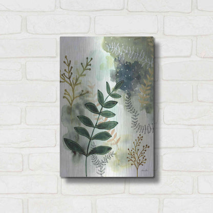 Luxe Metal Art 'Wood Land Walk V' by Laura Horn, Metal Wall Art,12x16
