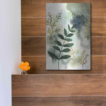 Luxe Metal Art 'Wood Land Walk V' by Laura Horn, Metal Wall Art,12x16