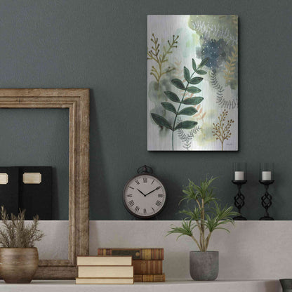 Luxe Metal Art 'Wood Land Walk V' by Laura Horn, Metal Wall Art,12x16