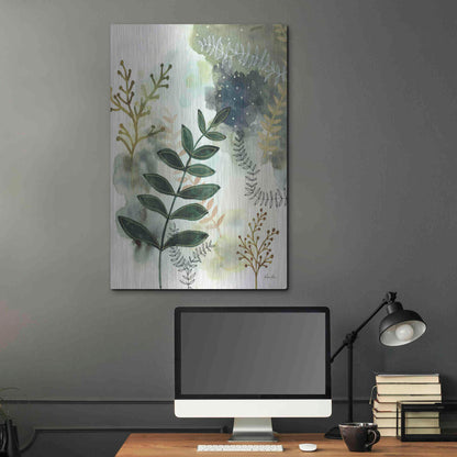 Luxe Metal Art 'Wood Land Walk V' by Laura Horn, Metal Wall Art,24x36