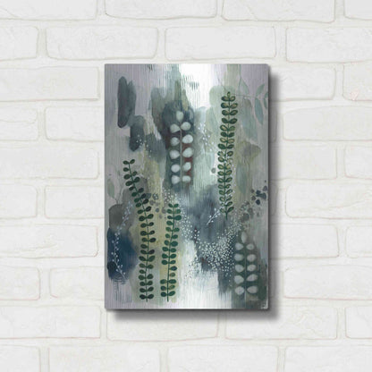 Luxe Metal Art 'Wood Land Walk VI' by Laura Horn, Metal Wall Art,12x16