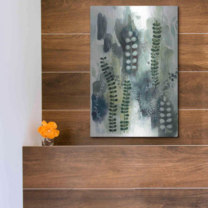 Luxe Metal Art 'Wood Land Walk VI' by Laura Horn, Metal Wall Art,12x16