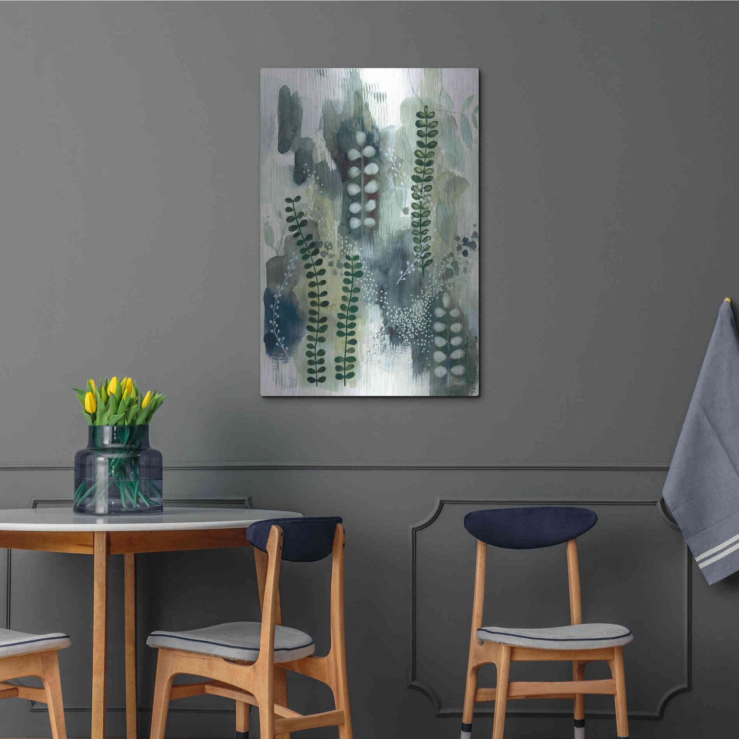 Luxe Metal Art 'Wood Land Walk VI' by Laura Horn, Metal Wall Art,24x36