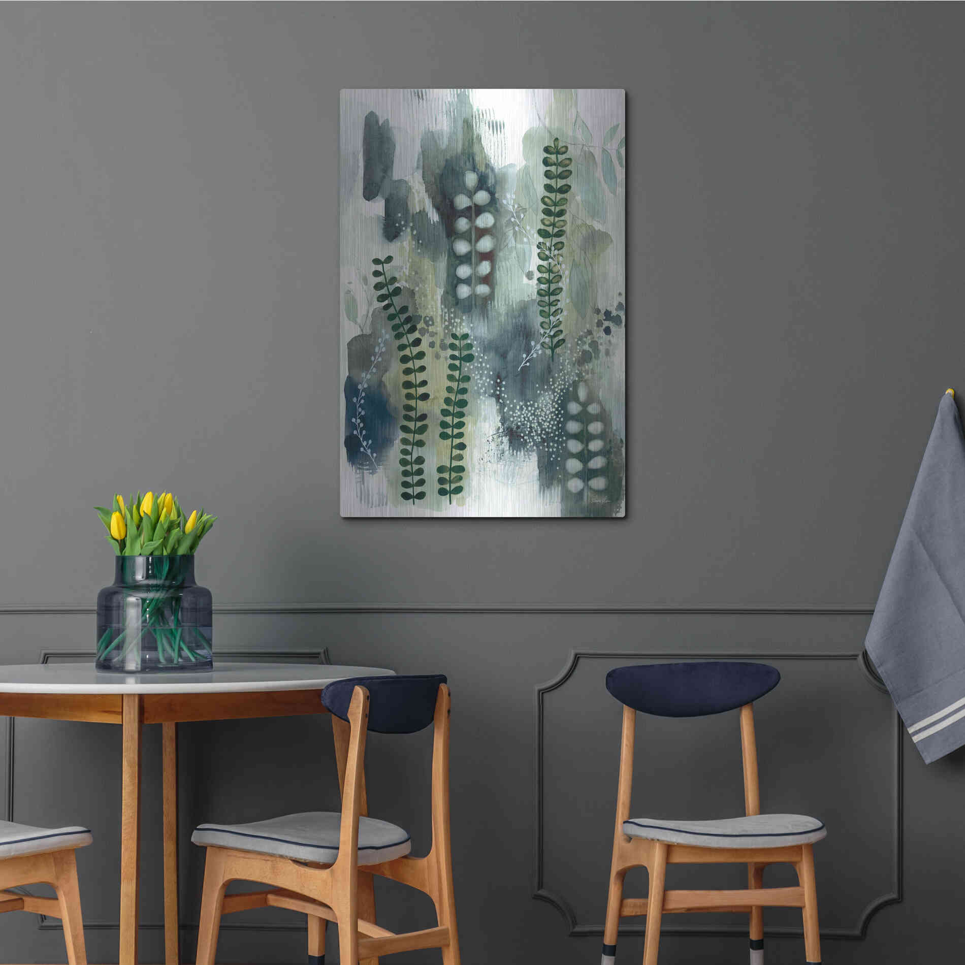 Luxe Metal Art 'Wood Land Walk VI' by Laura Horn, Metal Wall Art,24x36