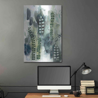 Luxe Metal Art 'Wood Land Walk VI' by Laura Horn, Metal Wall Art,24x36