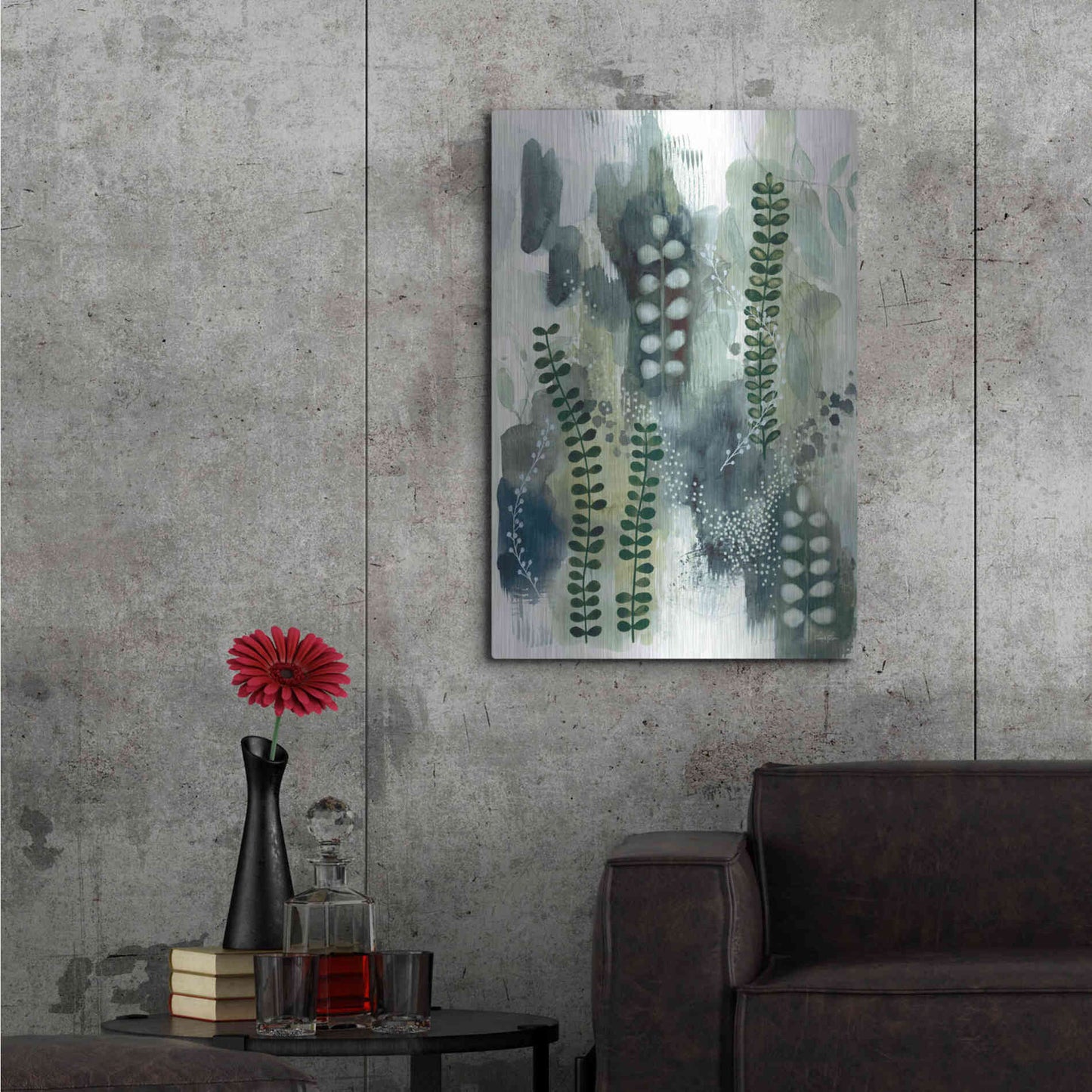 Luxe Metal Art 'Wood Land Walk VI' by Laura Horn, Metal Wall Art,24x36