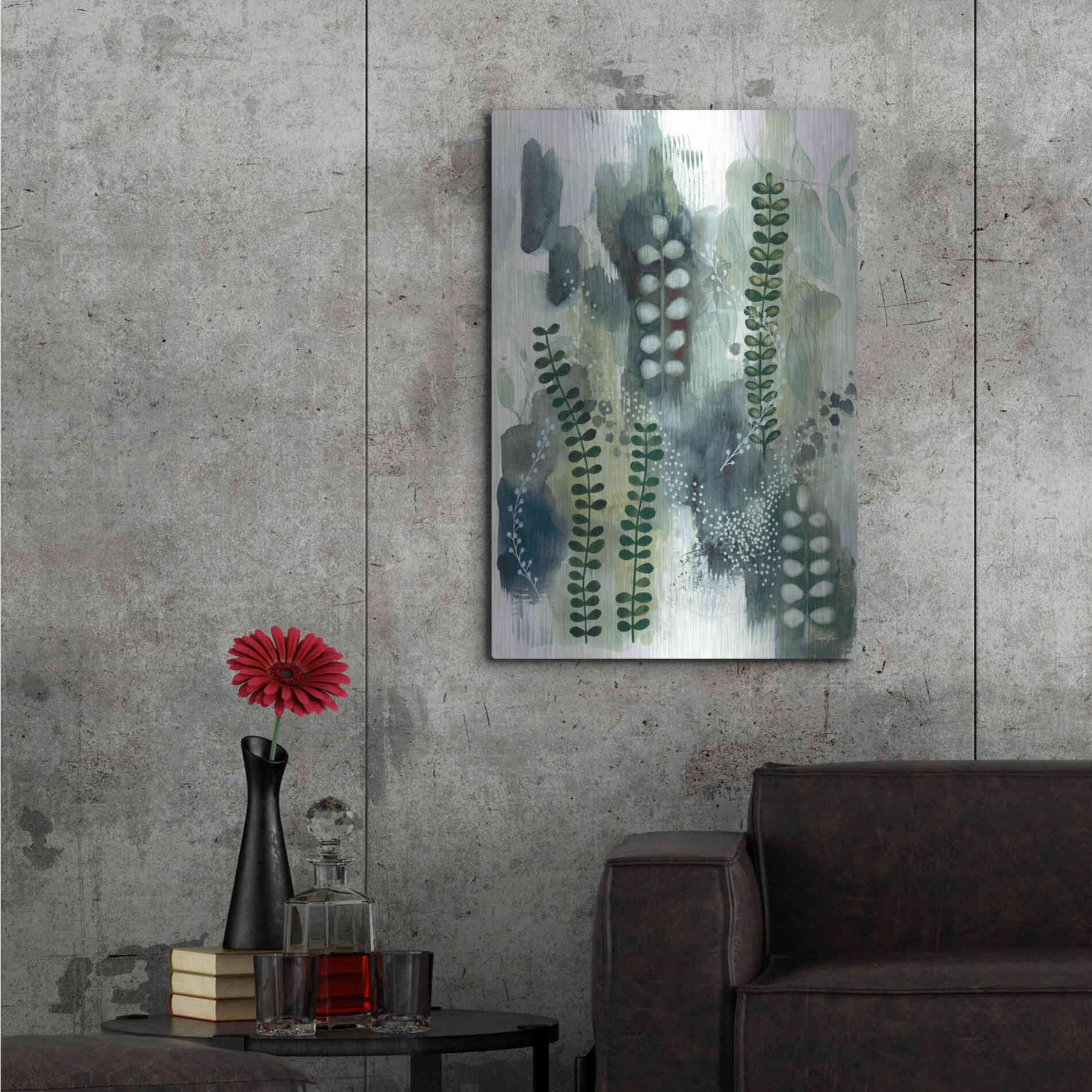 Luxe Metal Art 'Wood Land Walk VI' by Laura Horn, Metal Wall Art,24x36