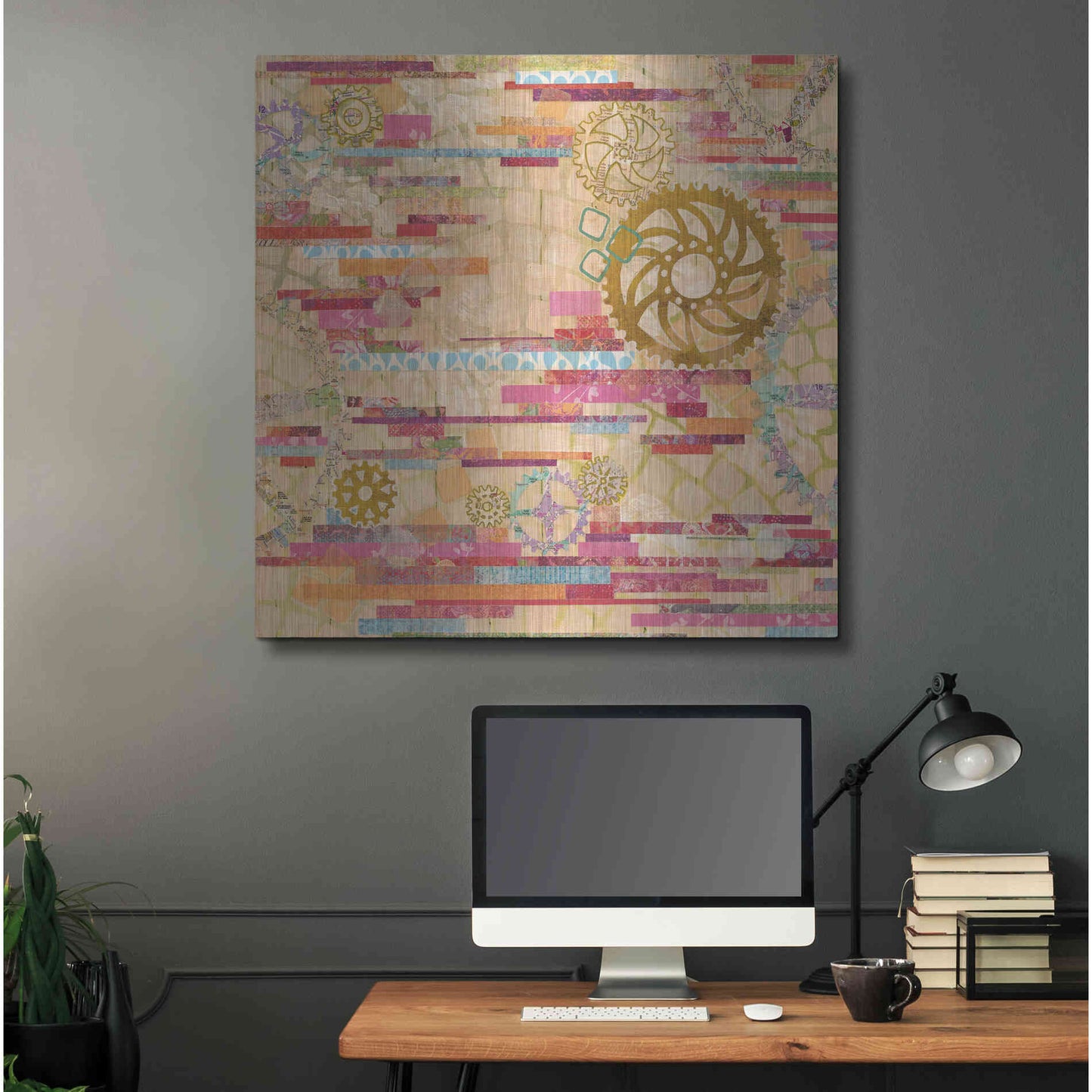 Luxe Metal Art 'EU Timetable I' by Kathy Ferguson, Metal Wall Art,36x36