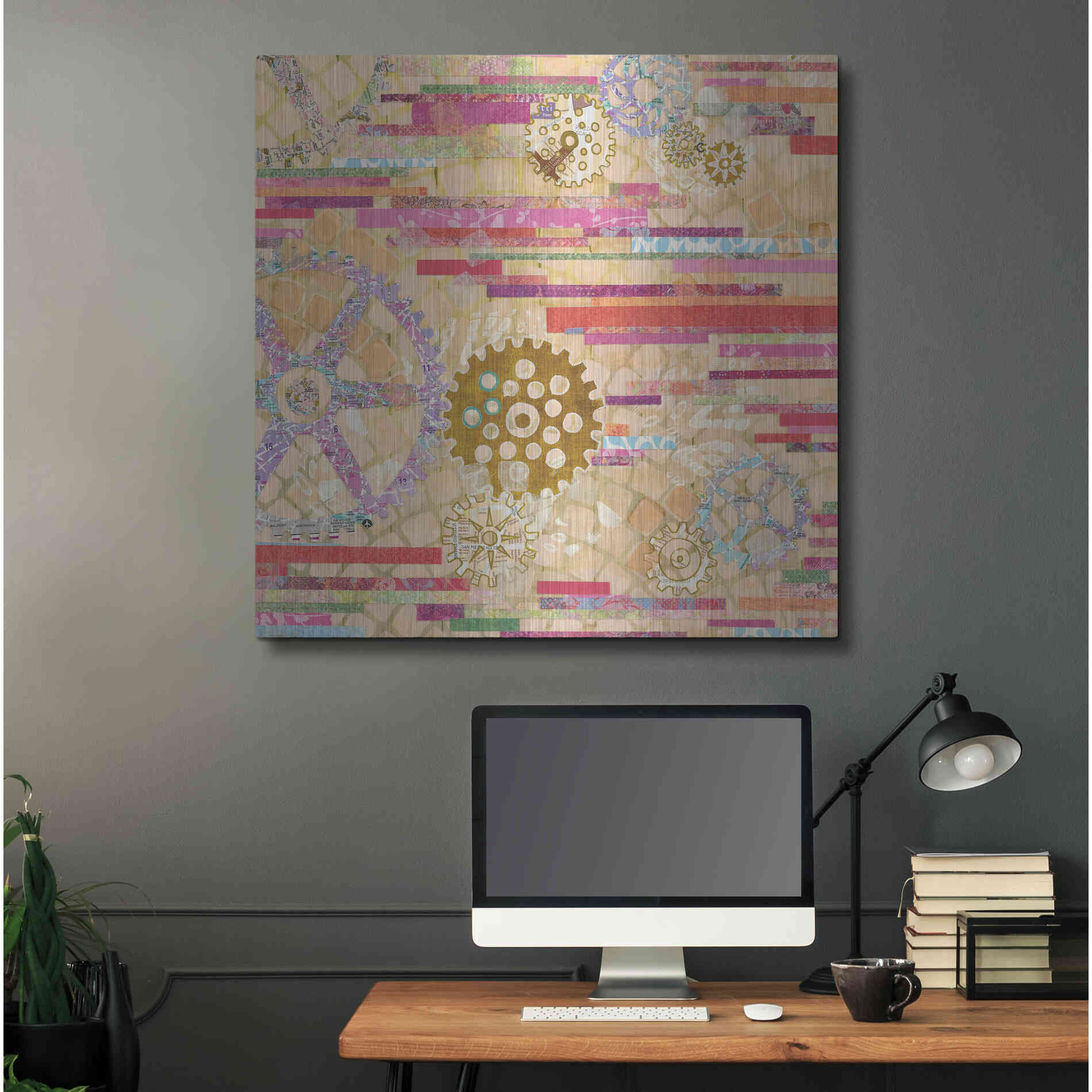 Luxe Metal Art 'EU Timetable II' by Kathy Ferguson, Metal Wall Art,36x36