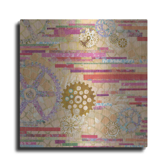 Luxe Metal Art 'EU Timetable II' by Kathy Ferguson, Metal Wall Art