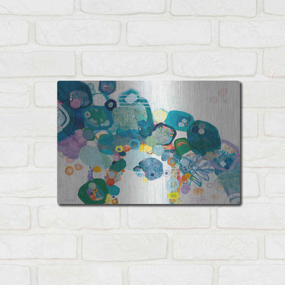 Luxe Metal Art 'Bridging our Differences' by Kathy Ferguson, Metal Wall Art,16x12