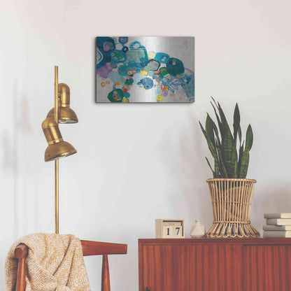 Luxe Metal Art 'Bridging our Differences' by Kathy Ferguson, Metal Wall Art,24x16