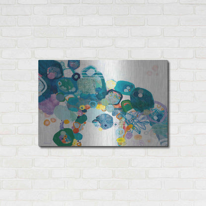 Luxe Metal Art 'Bridging our Differences' by Kathy Ferguson, Metal Wall Art,36x24