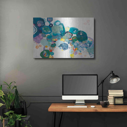 Luxe Metal Art 'Bridging our Differences' by Kathy Ferguson, Metal Wall Art,36x24