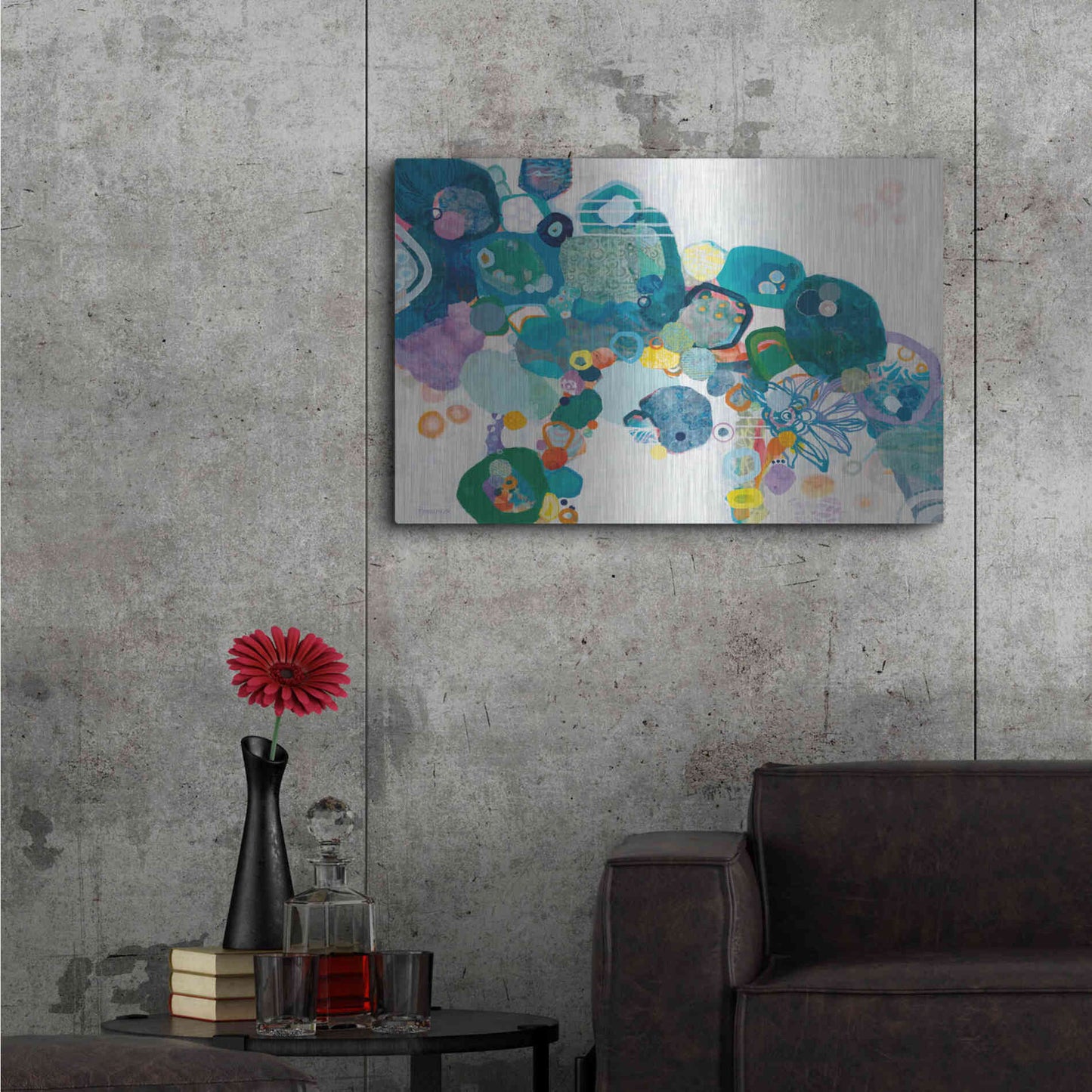 Luxe Metal Art 'Bridging our Differences' by Kathy Ferguson, Metal Wall Art,36x24