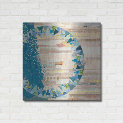 Luxe Metal Art 'The Calm and The Storm' by Kathy Ferguson, Metal Wall Art,36x36