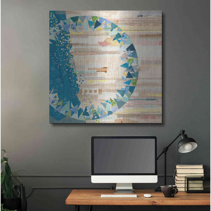 Luxe Metal Art 'The Calm and The Storm' by Kathy Ferguson, Metal Wall Art,36x36