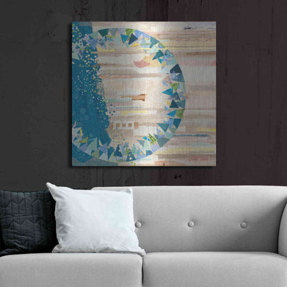 Luxe Metal Art 'The Calm and The Storm' by Kathy Ferguson, Metal Wall Art,36x36