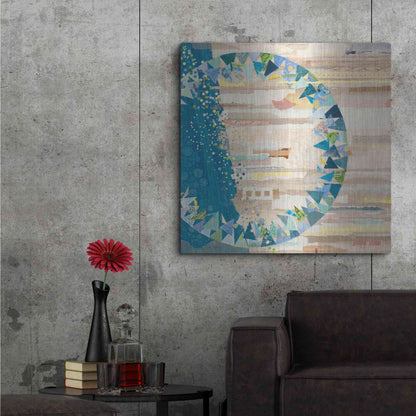 Luxe Metal Art 'The Calm and The Storm' by Kathy Ferguson, Metal Wall Art,36x36