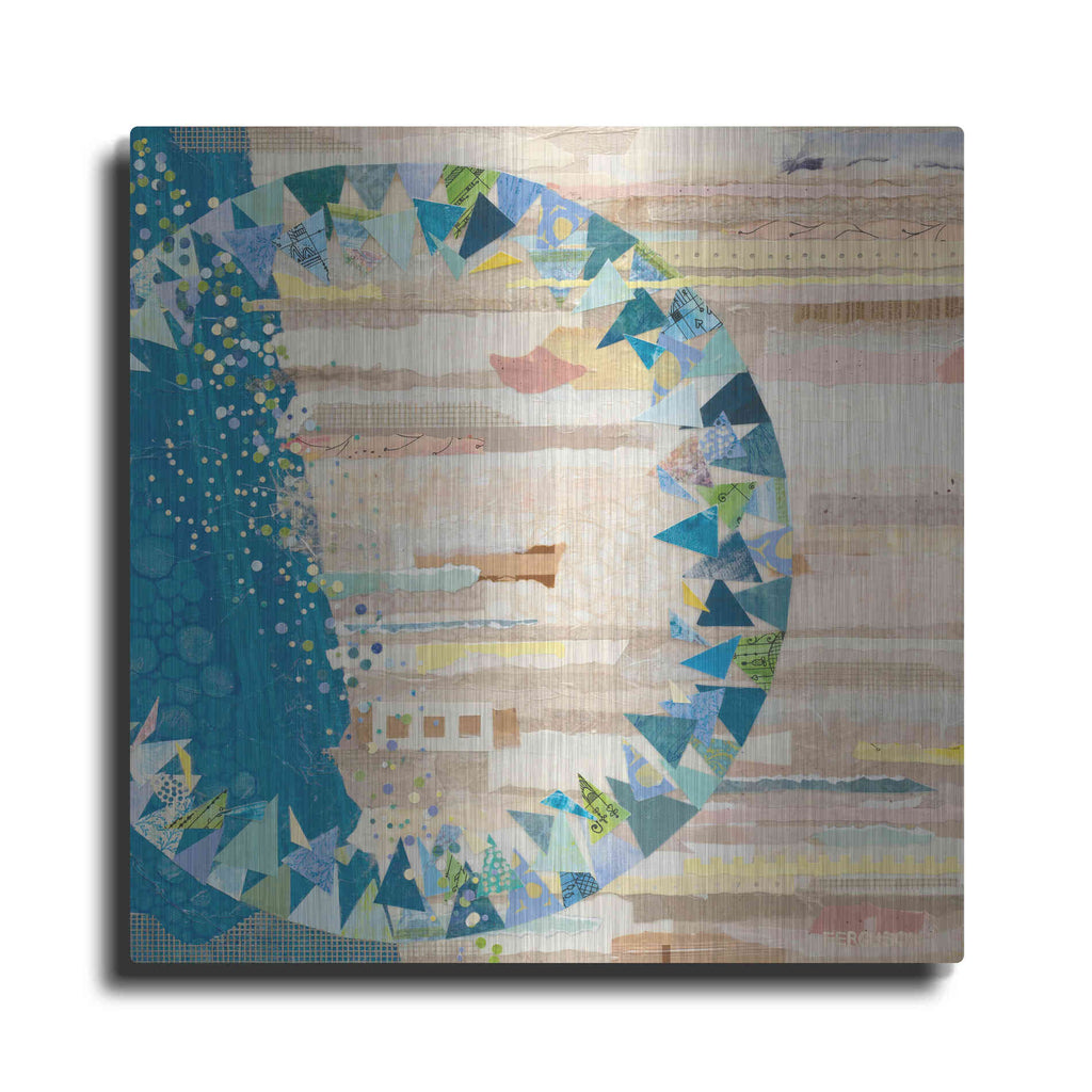 Luxe Metal Art 'The Calm and The Storm' by Kathy Ferguson, Metal Wall Art