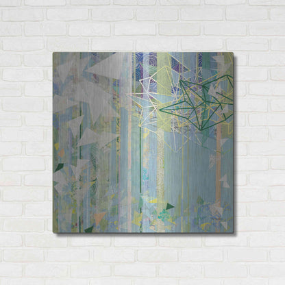 Luxe Metal Art 'Hanging Around I' by Kathy Ferguson, Metal Wall Art,36x36