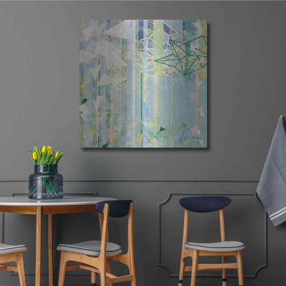 Luxe Metal Art 'Hanging Around I' by Kathy Ferguson, Metal Wall Art,36x36