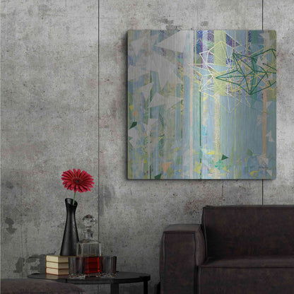 Luxe Metal Art 'Hanging Around I' by Kathy Ferguson, Metal Wall Art,36x36