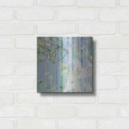 Luxe Metal Art 'Hanging Around II' by Kathy Ferguson, Metal Wall Art,12x12