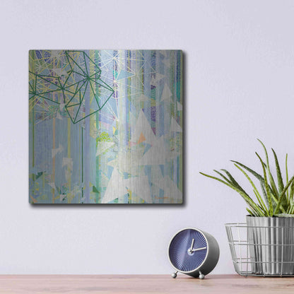 Luxe Metal Art 'Hanging Around II' by Kathy Ferguson, Metal Wall Art,12x12