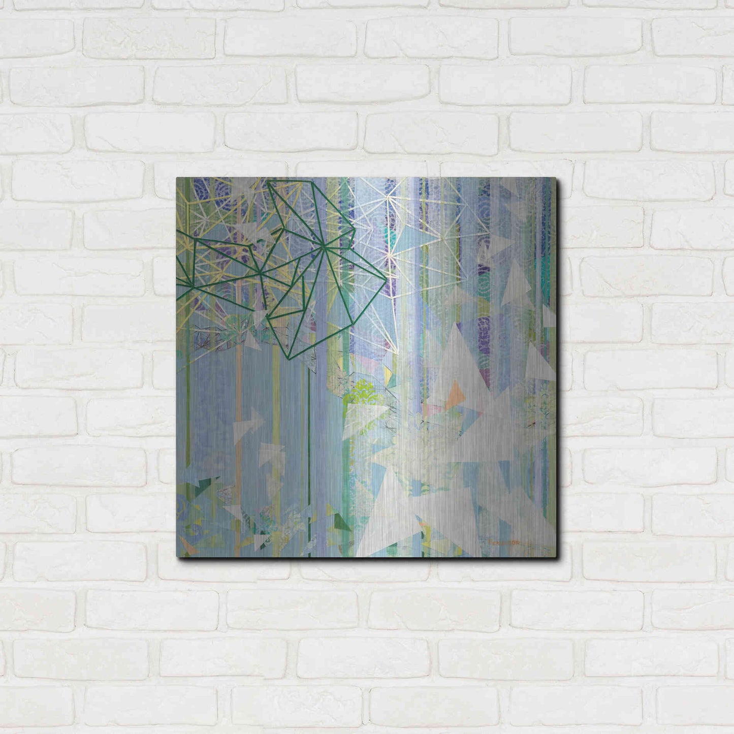 Luxe Metal Art 'Hanging Around II' by Kathy Ferguson, Metal Wall Art,24x24