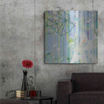 Luxe Metal Art 'Hanging Around II' by Kathy Ferguson, Metal Wall Art,36x36