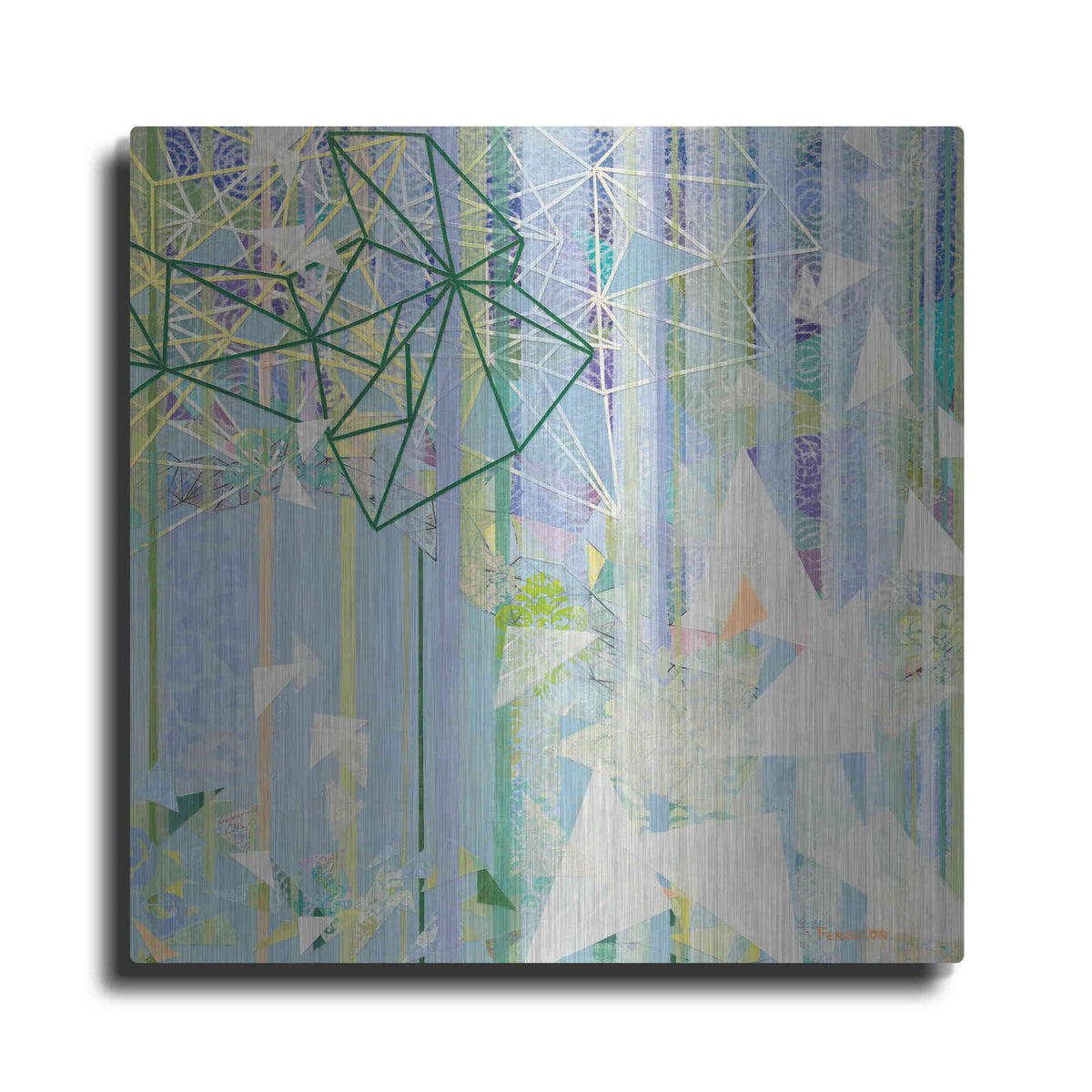 Luxe Metal Art 'Hanging Around II' by Kathy Ferguson, Metal Wall Art