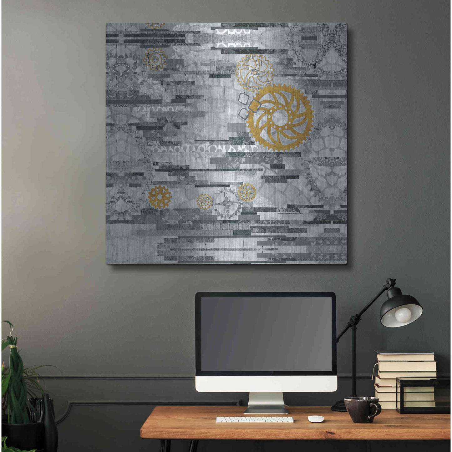 Luxe Metal Art 'EU Timetable I BW' by Kathy Ferguson, Metal Wall Art,36x36